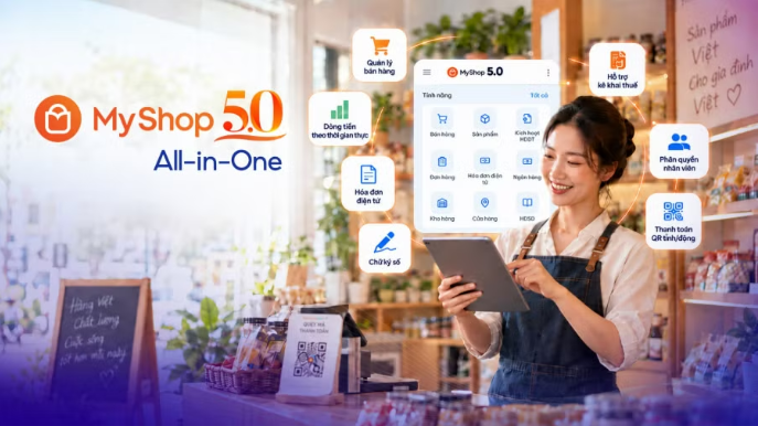 KienlongBank ra mắt hệ sinh thái số MyShop 5.0 All-in-One cho Hộ kinh doanh